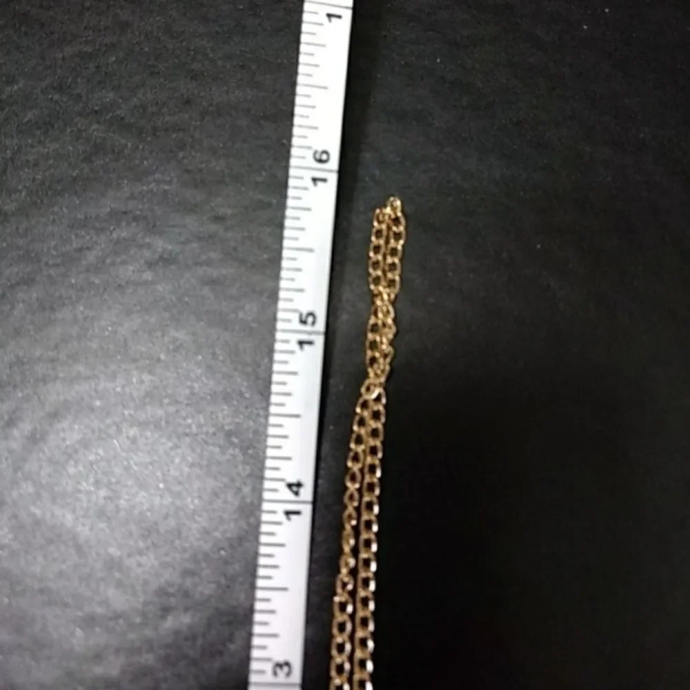 Panda bear rhinestone and gold tone necklace 32